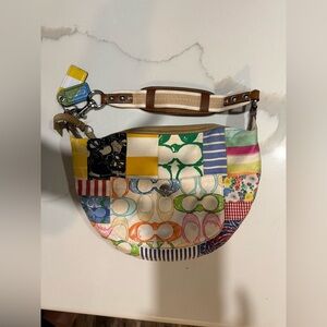 Coach Bag Signature Hampton Patchwork Hobo Purse (10441) & bifold Wallet